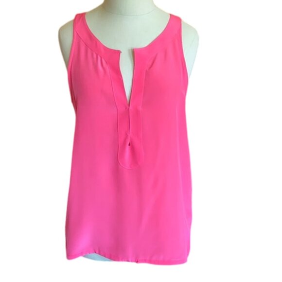 Rory Beca pink 100% silk sleeveless top women's size XS (10) - Picture 4 of 10